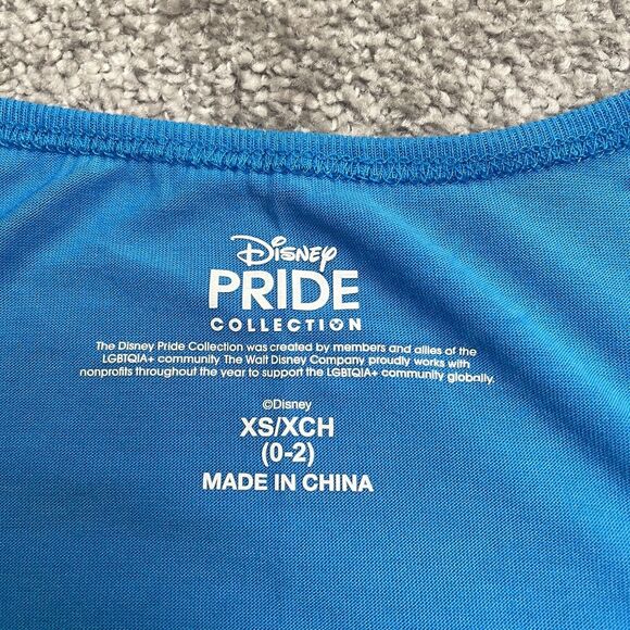 Disney Pride Collection Stitch Graphic Tank Top Womens XS Blue LGBTQIA Sleepwear - Picture 3 of 11